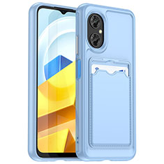 Ultra-thin Silicone Gel Soft Case 360 Degrees Cover J02S for Xiaomi Redmi Note 11R 5G Blue
