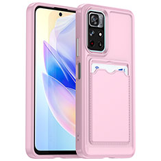 Ultra-thin Silicone Gel Soft Case 360 Degrees Cover J02S for Xiaomi Redmi Note 11S 5G Pink