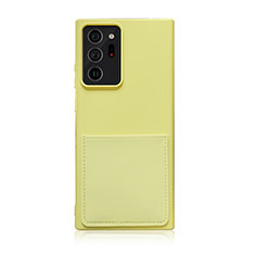 Ultra-thin Silicone Gel Soft Case 360 Degrees Cover MJ1 for Samsung Galaxy Note 20 Ultra 5G Yellow