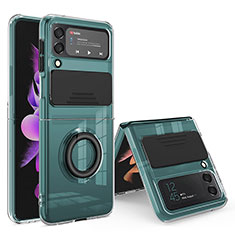 Ultra-thin Silicone Gel Soft Case 360 Degrees Cover MJ1 for Samsung Galaxy Z Flip4 5G Black