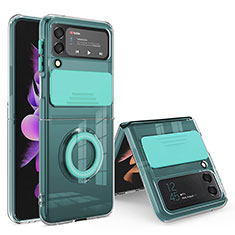 Ultra-thin Silicone Gel Soft Case 360 Degrees Cover MJ1 for Samsung Galaxy Z Flip4 5G Matcha Green