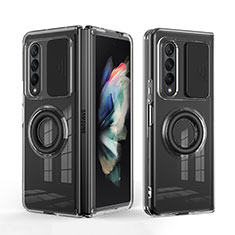 Ultra-thin Silicone Gel Soft Case 360 Degrees Cover MJ1 for Samsung Galaxy Z Fold3 5G Black
