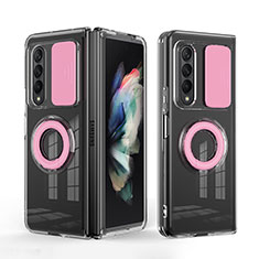 Ultra-thin Silicone Gel Soft Case 360 Degrees Cover MJ1 for Samsung Galaxy Z Fold3 5G Pink