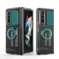 Ultra-thin Silicone Gel Soft Case 360 Degrees Cover MJ1 for Samsung Galaxy Z Fold4 5G Midnight Green