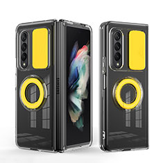 Ultra-thin Silicone Gel Soft Case 360 Degrees Cover MJ1 for Samsung Galaxy Z Fold4 5G Yellow