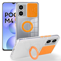 Ultra-thin Silicone Gel Soft Case 360 Degrees Cover MJ1 for Xiaomi Poco M4 5G Orange