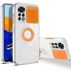 Ultra-thin Silicone Gel Soft Case 360 Degrees Cover MJ1 for Xiaomi Redmi Note 11 4G (2022) Orange