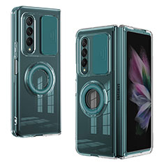 Ultra-thin Silicone Gel Soft Case 360 Degrees Cover MJ2 for Samsung Galaxy Z Fold3 5G Midnight Green