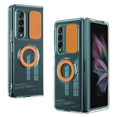 Ultra-thin Silicone Gel Soft Case 360 Degrees Cover MJ2 for Samsung Galaxy Z Fold3 5G Orange
