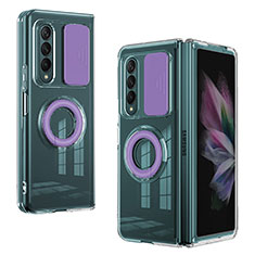 Ultra-thin Silicone Gel Soft Case 360 Degrees Cover MJ2 for Samsung Galaxy Z Fold4 5G Clove Purple