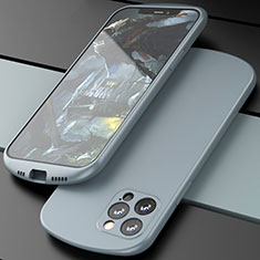 Ultra-thin Silicone Gel Soft Case 360 Degrees Cover N01 for Apple iPhone 12 Pro Gray