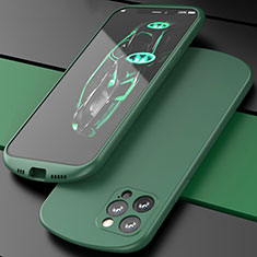 Ultra-thin Silicone Gel Soft Case 360 Degrees Cover N01 for Apple iPhone 12 Pro Green