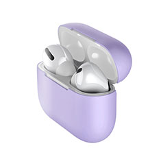 Ultra-thin Silicone Gel Soft Case 360 Degrees Cover S01 for Apple AirPods Pro Purple