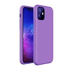 Ultra-thin Silicone Gel Soft Case 360 Degrees Cover S01 for Apple iPhone 11 Purple