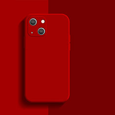Ultra-thin Silicone Gel Soft Case 360 Degrees Cover S01 for Apple iPhone 13 Mini Red