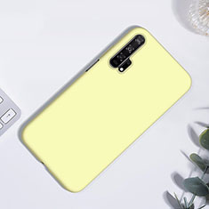 Ultra-thin Silicone Gel Soft Case 360 Degrees Cover S01 for Huawei Honor 20 Pro Yellow