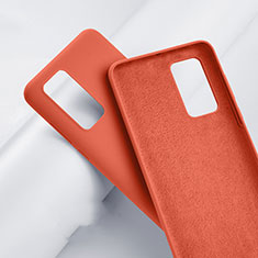 Ultra-thin Silicone Gel Soft Case 360 Degrees Cover S01 for Huawei P40 Orange
