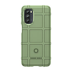 Ultra-thin Silicone Gel Soft Case 360 Degrees Cover S01 for Motorola Moto Edge (2022) 5G Green
