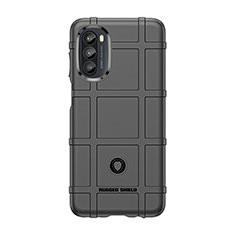 Ultra-thin Silicone Gel Soft Case 360 Degrees Cover S01 for Motorola Moto G71s 5G Black