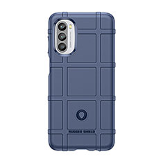 Ultra-thin Silicone Gel Soft Case 360 Degrees Cover S01 for Motorola Moto G71s 5G Blue