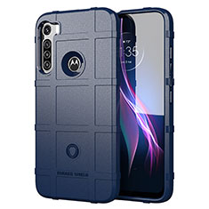 Ultra-thin Silicone Gel Soft Case 360 Degrees Cover S01 for Motorola Moto One Fusion Plus Blue