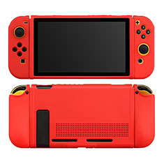 Ultra-thin Silicone Gel Soft Case 360 Degrees Cover S01 for Nintendo Switch Red