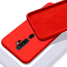 Ultra-thin Silicone Gel Soft Case 360 Degrees Cover S01 for Oppo A11 Red