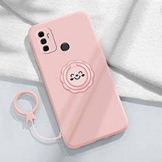 Ultra-thin Silicone Gel Soft Case 360 Degrees Cover S01 for Oppo A32 Pink