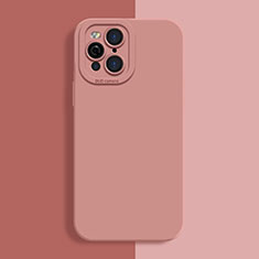 Ultra-thin Silicone Gel Soft Case 360 Degrees Cover S01 for Oppo Find X3 Pro 5G Pink