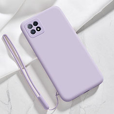 Ultra-thin Silicone Gel Soft Case 360 Degrees Cover S01 for Oppo Reno4 SE 5G Clove Purple
