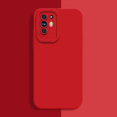 Ultra-thin Silicone Gel Soft Case 360 Degrees Cover S01 for Oppo Reno5 Z 5G Red