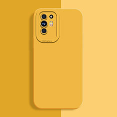 Ultra-thin Silicone Gel Soft Case 360 Degrees Cover S01 for Oppo Reno5 Z 5G Yellow