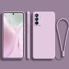 Ultra-thin Silicone Gel Soft Case 360 Degrees Cover S01 for Oppo Reno6 5G Clove Purple