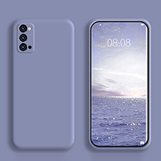 Ultra-thin Silicone Gel Soft Case 360 Degrees Cover S01 for Oppo Reno6 Pro+ Plus 5G Lavender Gray