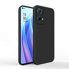 Ultra-thin Silicone Gel Soft Case 360 Degrees Cover S01 for Oppo Reno7 Pro 5G Black