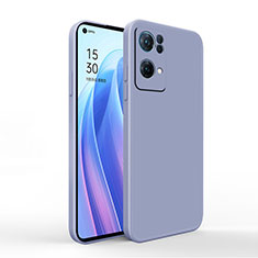 Ultra-thin Silicone Gel Soft Case 360 Degrees Cover S01 for Oppo Reno7 Pro 5G Lavender Gray