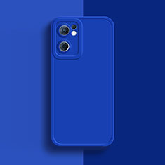 Ultra-thin Silicone Gel Soft Case 360 Degrees Cover S01 for Oppo Reno7 SE 5G Blue