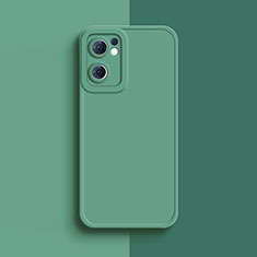 Ultra-thin Silicone Gel Soft Case 360 Degrees Cover S01 for Oppo Reno7 SE 5G Green