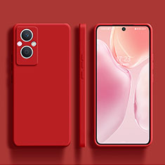 Ultra-thin Silicone Gel Soft Case 360 Degrees Cover S01 for Oppo Reno8 Lite 5G Red