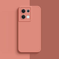 Ultra-thin Silicone Gel Soft Case 360 Degrees Cover S01 for Oppo Reno8 Pro 5G Pink