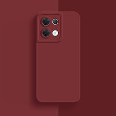 Ultra-thin Silicone Gel Soft Case 360 Degrees Cover S01 for Oppo Reno9 Pro+ Plus 5G Red