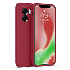 Ultra-thin Silicone Gel Soft Case 360 Degrees Cover S01 for Realme Narzo 50 5G Red Wine