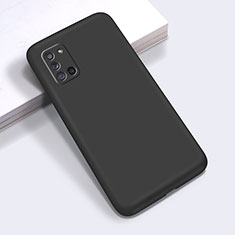 Ultra-thin Silicone Gel Soft Case 360 Degrees Cover S01 for Samsung Galaxy A31 Black