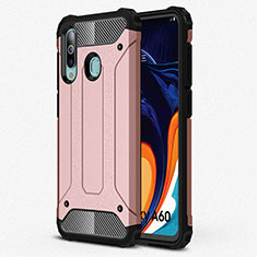 Ultra-thin Silicone Gel Soft Case 360 Degrees Cover S01 for Samsung Galaxy A60 Rose Gold