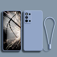 Ultra-thin Silicone Gel Soft Case 360 Degrees Cover S01 for Samsung Galaxy F52 5G Lavender Gray
