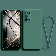 Ultra-thin Silicone Gel Soft Case 360 Degrees Cover S01 for Samsung Galaxy F52 5G Midnight Green
