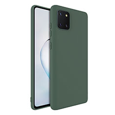 Ultra-thin Silicone Gel Soft Case 360 Degrees Cover S01 for Samsung Galaxy Note 10 Lite Green