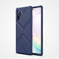 Ultra-thin Silicone Gel Soft Case 360 Degrees Cover S01 for Samsung Galaxy Note 10 Plus 5G Blue