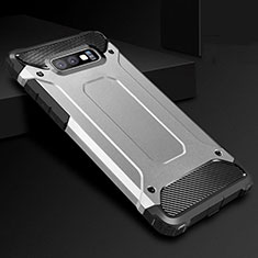 Ultra-thin Silicone Gel Soft Case 360 Degrees Cover S01 for Samsung Galaxy S10e Silver