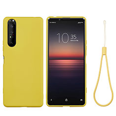 Ultra-thin Silicone Gel Soft Case 360 Degrees Cover S01 for Sony Xperia 1 II Yellow